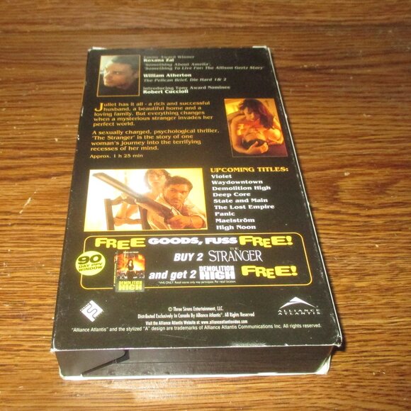 The Stranger Screener . Promo (VHS) Drama Thriller - Picture 2 of 6